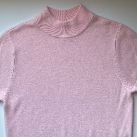 Petite Blair Short-Sleeve Sweater - Pastel Pink & Very Soft - Size PM - Picture 3 of 11